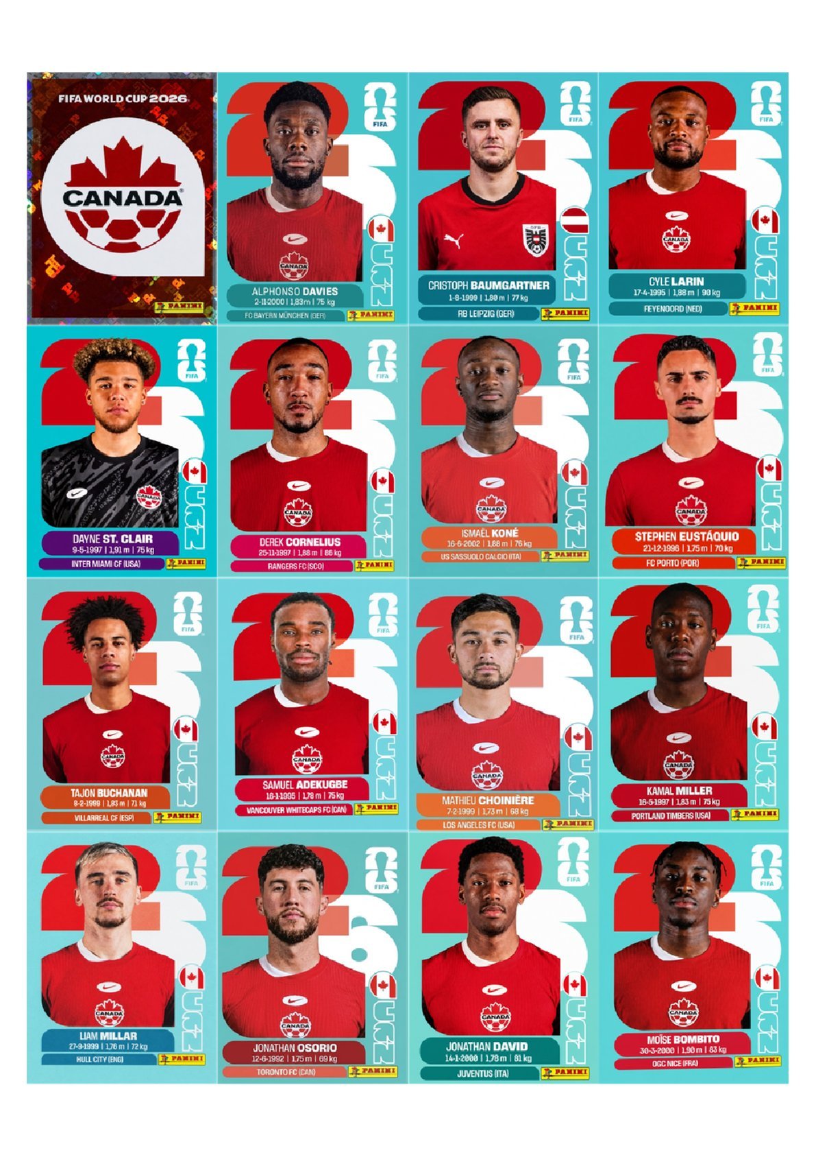 World Cup 2026 Printable Soccer Stickers PDF Bundle, 48 Teams Album, Gold & Hologram Stickers - Image 5