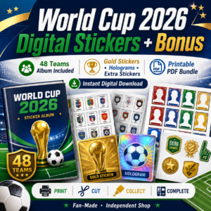 World Cup 2026 Digital Stickers + Bonus Bundle